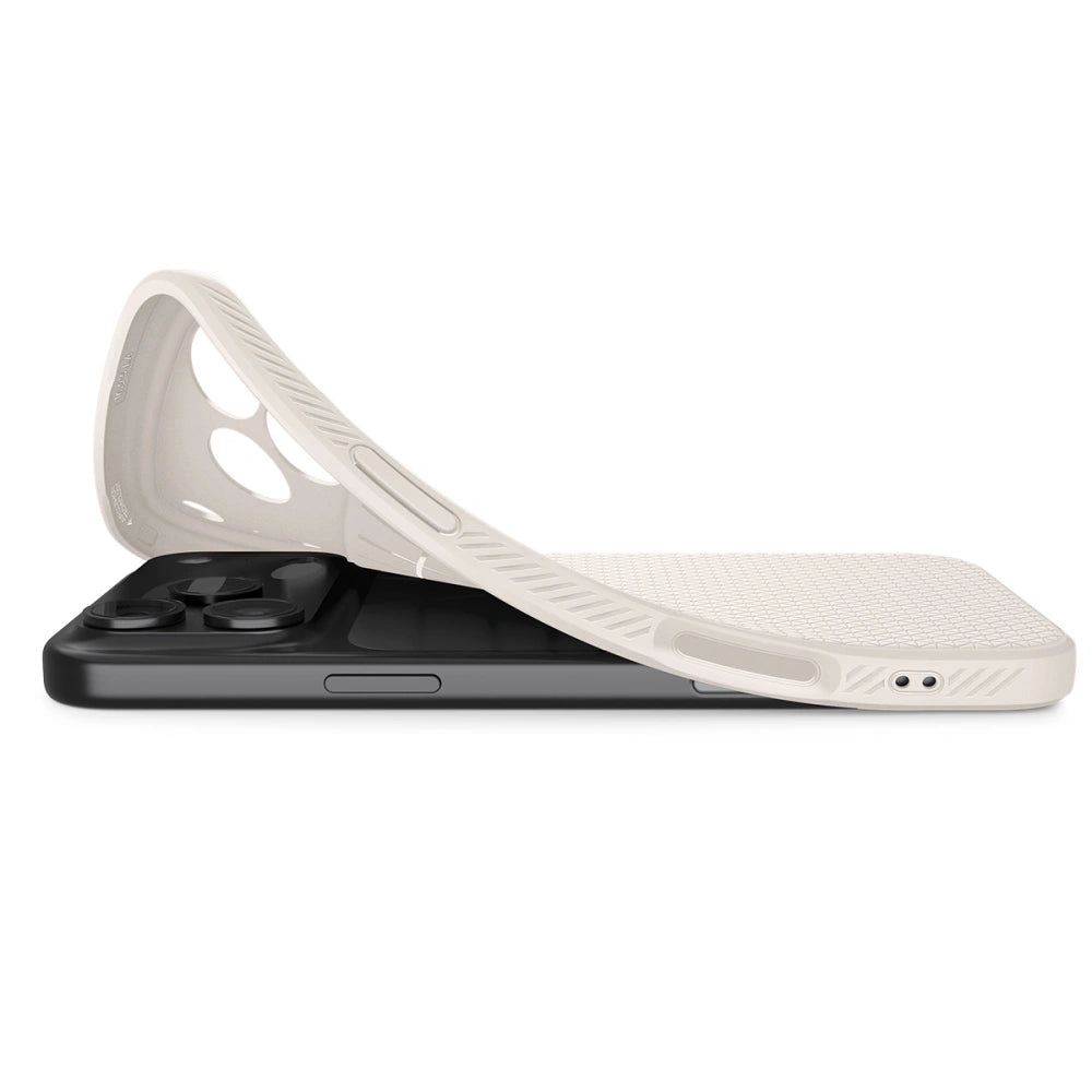 Spigen iPhone 17 Pro Max - Liquid Air - Θήκη Σιλικόνης - Natural Titanium