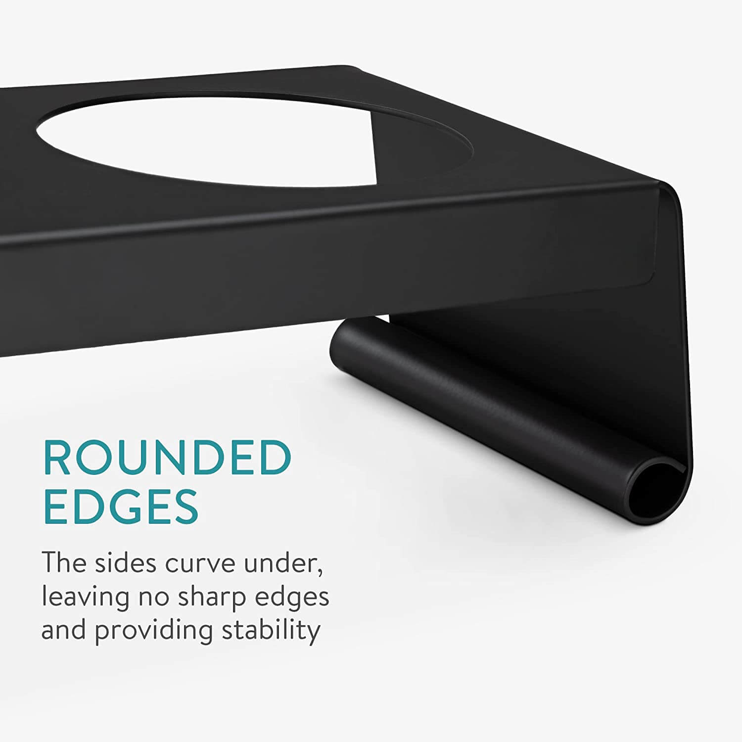 Navaris Σετ με 3 Κεραμικά Μπολ Φαγητού και Νερού με Μεταλλική Βάση για Κατοικίδια - 350ml - Dark Grey - 59326.01.19