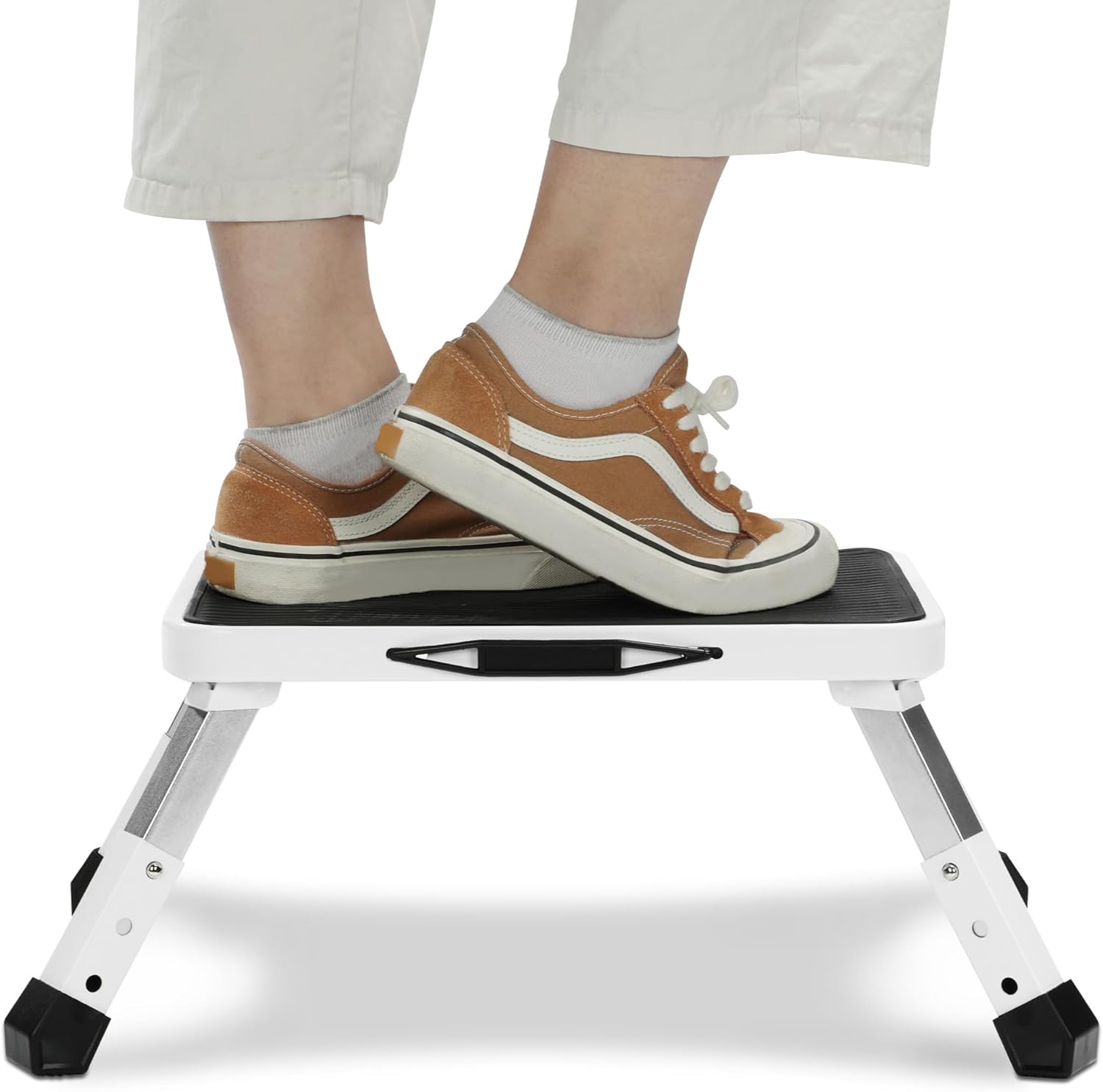 Navaris Αναδιπλούμενο Σκαλοπάτι / Σκαμπό με Pυθμιζόμενο Ύψος - White - 61657.02