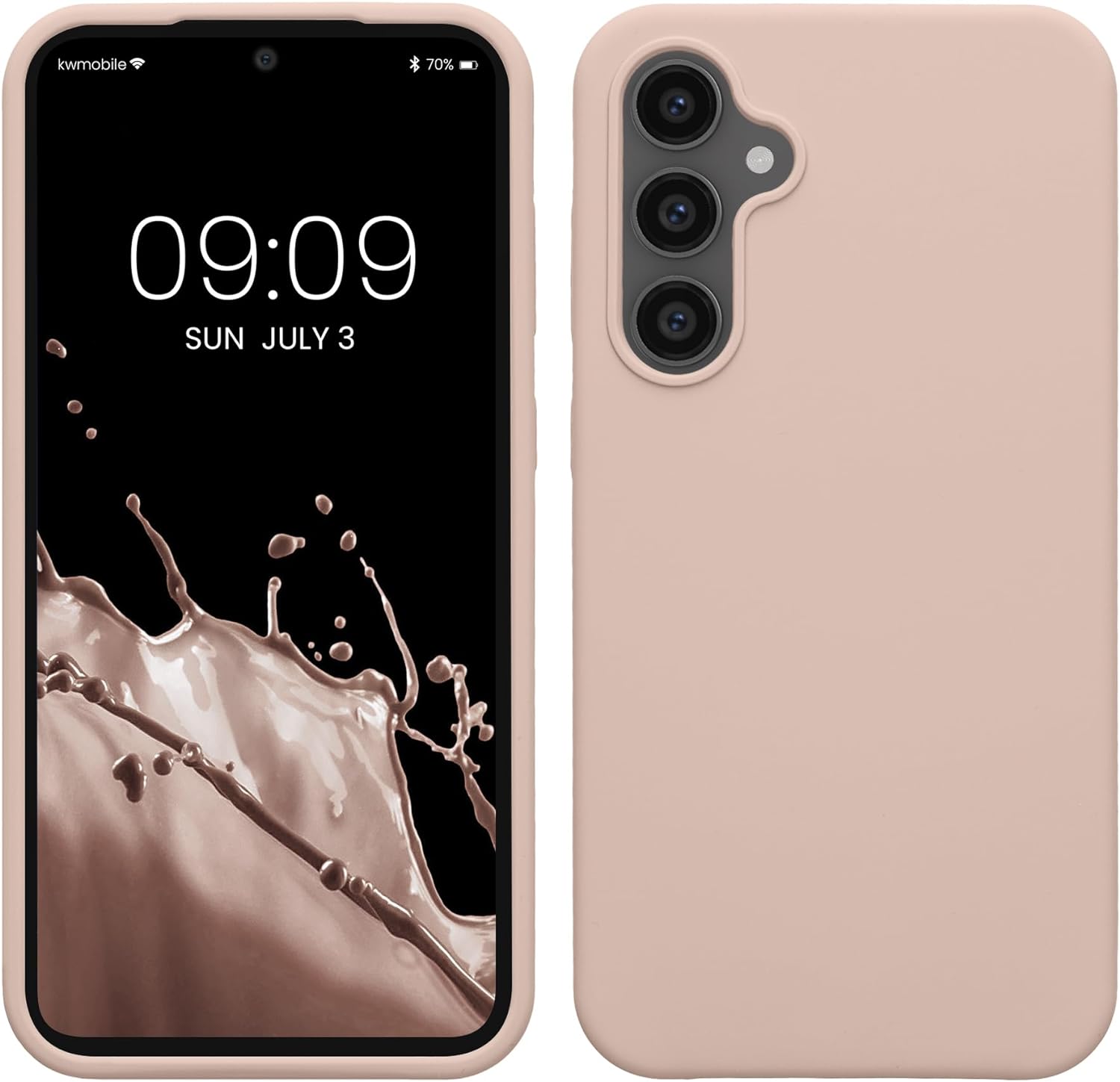 KW Samsung Galaxy S23 FE Θήκη Σιλικόνης Rubberized TPU - Coconut Swirl