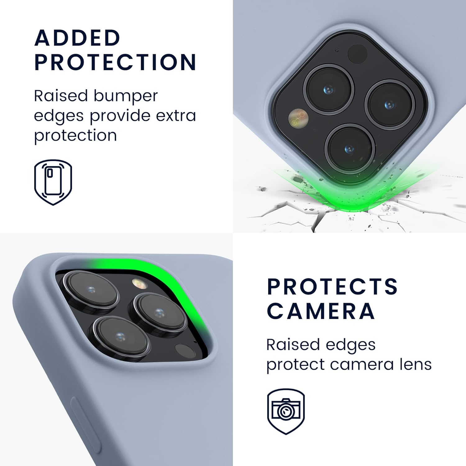 KW iPhone 15 Pro Max Θήκη Σιλικόνης Rubberized TPU - Light Blue Matte