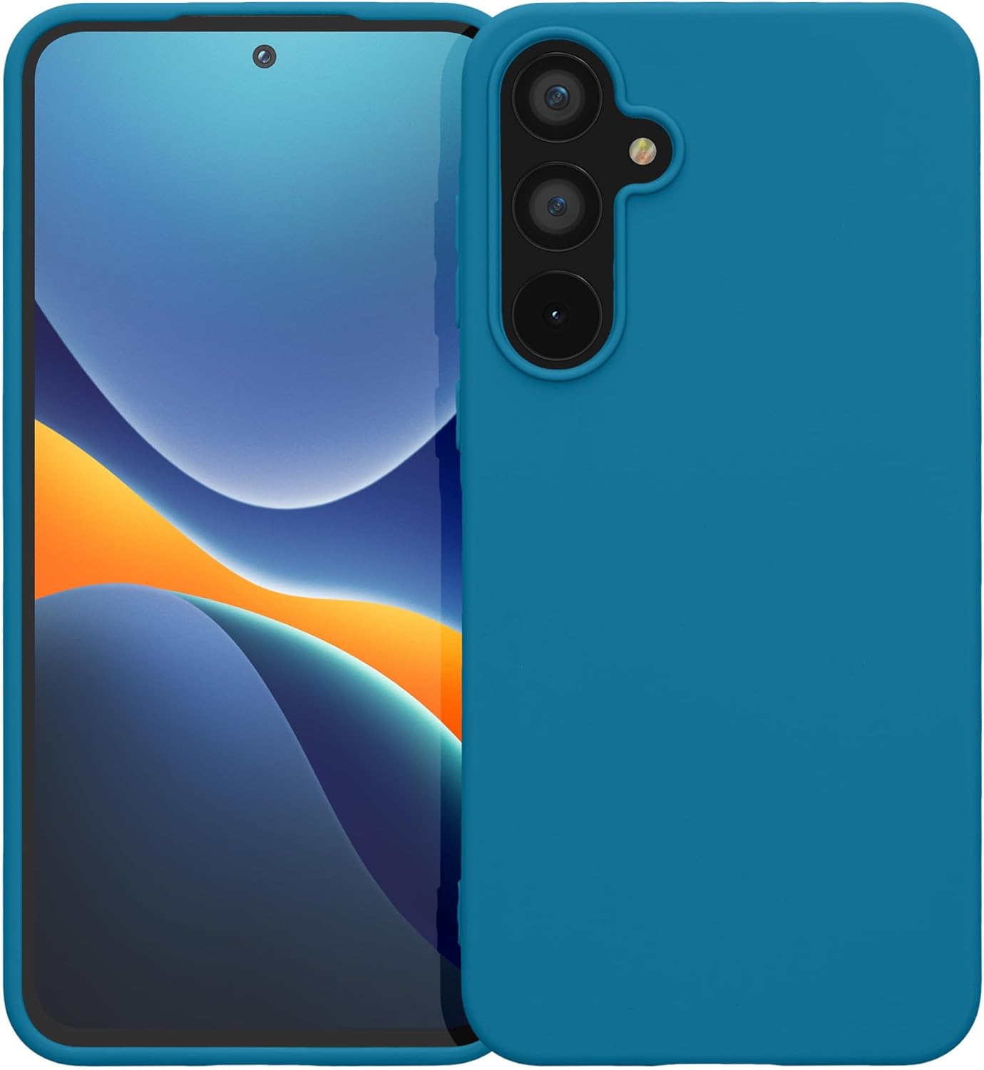 KW Samsung Galaxy A55 5G Λεπτή Θήκη Σιλικόνης TPU - Caribbean Blue