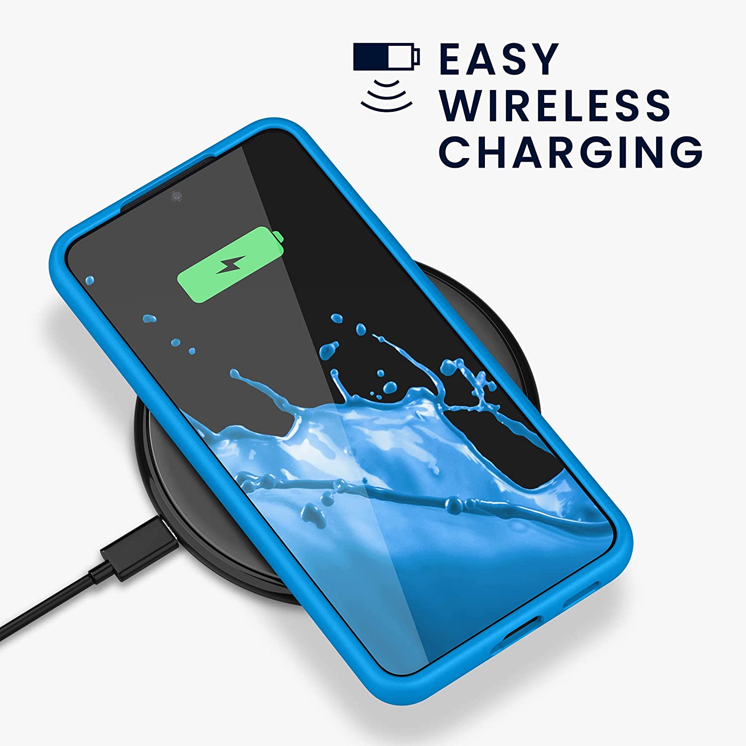 KW Samsung Galaxy S22 Plus Θήκη Σιλικόνης Rubberized TPU - Radiant Blue - 56761.157