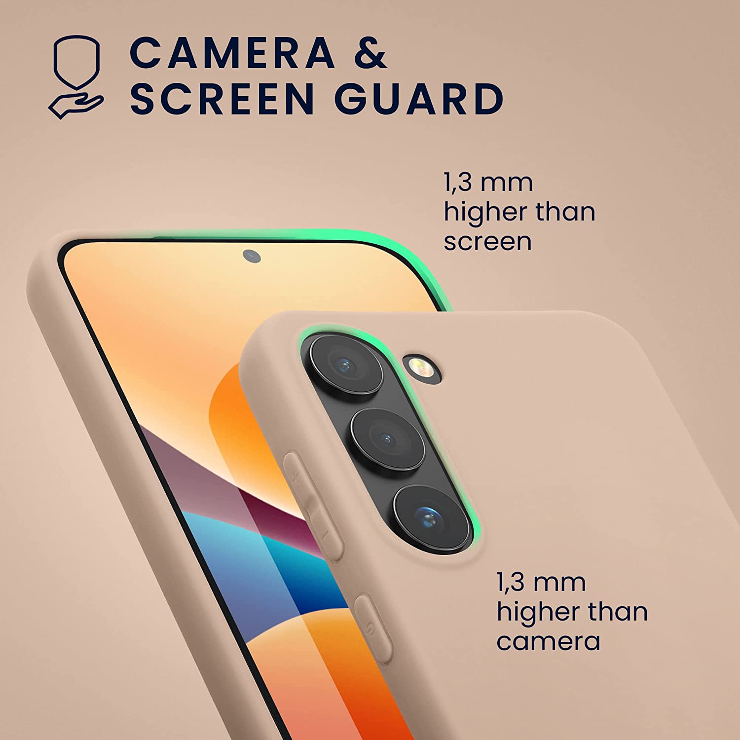 KW Samsung Galaxy S23 Θήκη Σιλικόνης TPU - Coconut Swirl - 60282.225