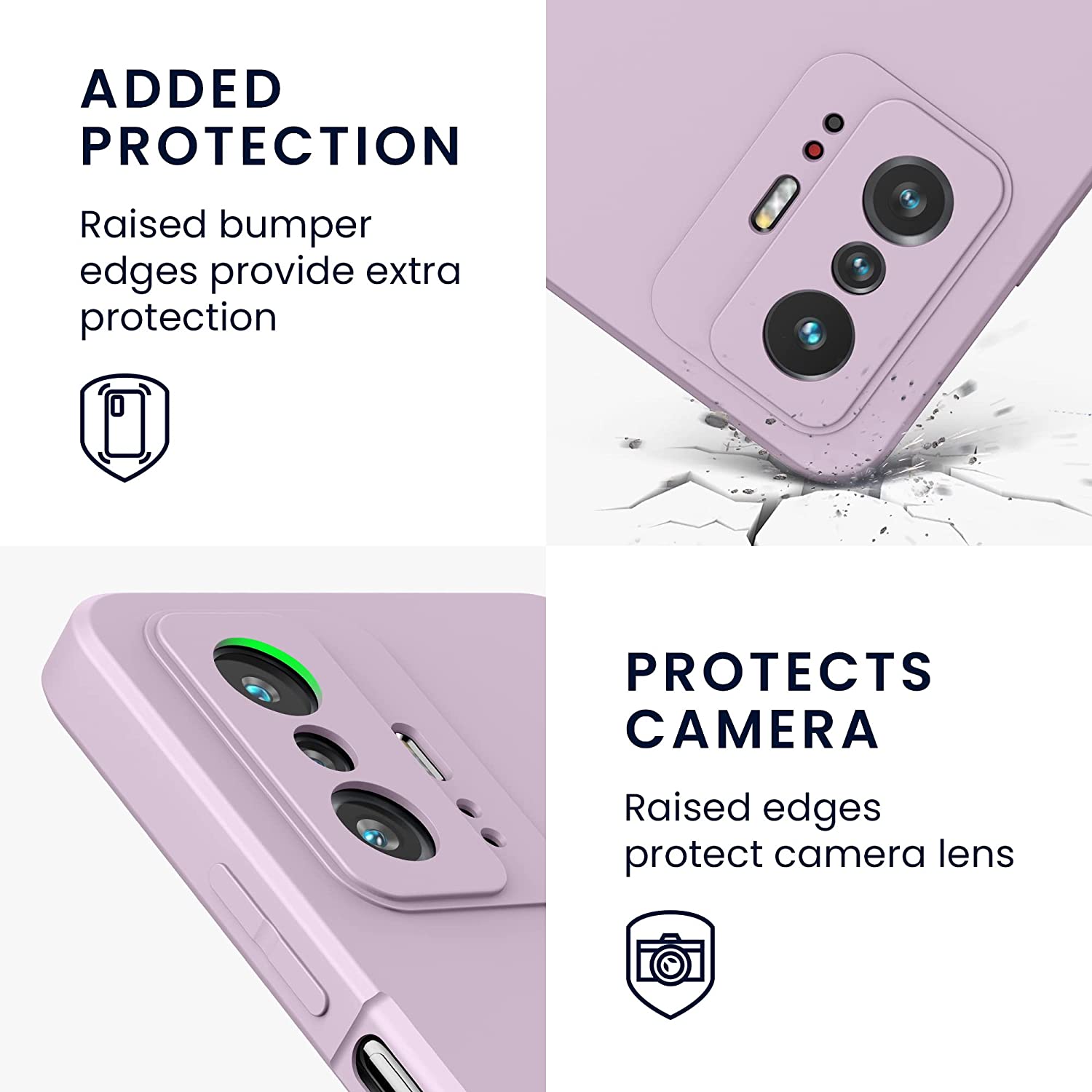 KW Xiaomi 11T / 11T Pro Θήκη Σιλικόνης Rubberized TPU - Mauve - 56573.140