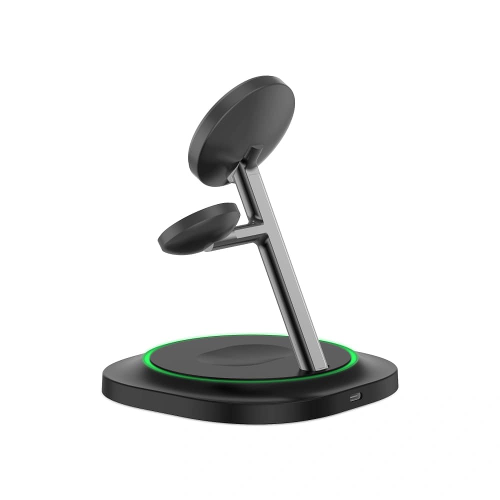 Tech-Protect QI15W-A46 3in1 Ασύρματος Μαγνητικός Φορτιστής MagSafe - Black