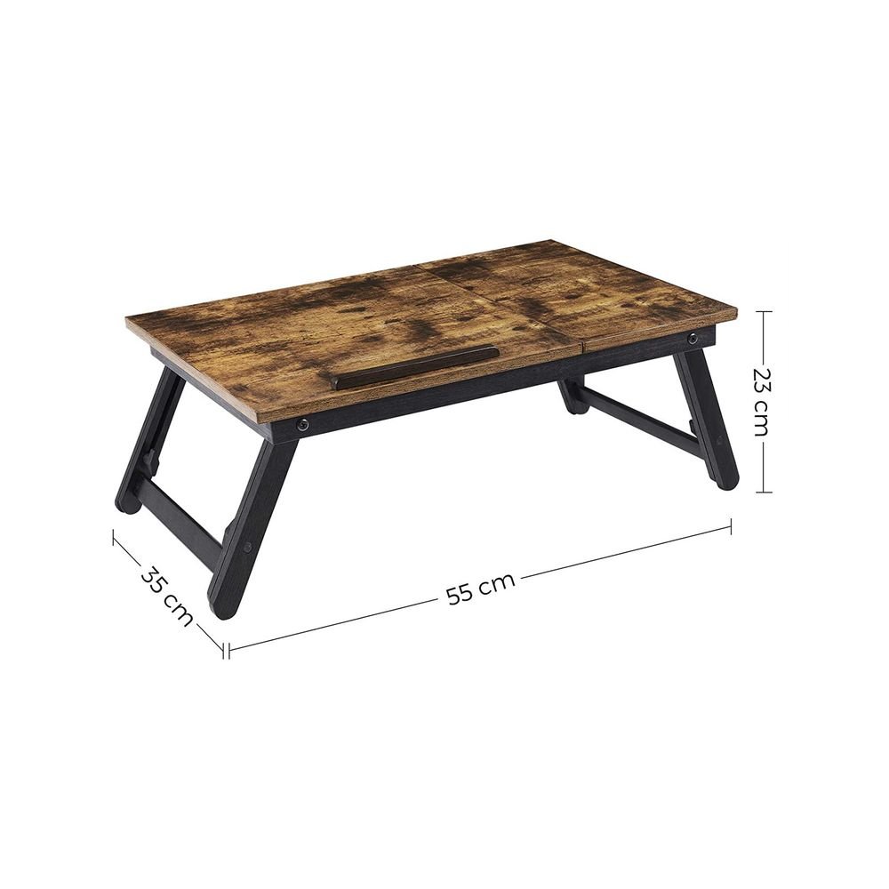 Songmics Βάση Στήριξης Laptop με Αναδιπλούμενα Πόδια - Rustic Brown - LLD105B01