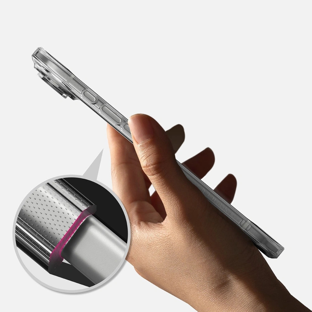 Ringke iPhone Air Fusion Σκληρή Θήκη με Πλαίσιο Σιλικόνης - Διάφανη