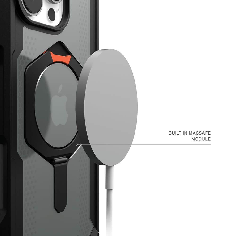 UAG iPhone 16 Pro Plasma XTE MagSafe Σκληρή Θήκη με Stand - Black / Orange