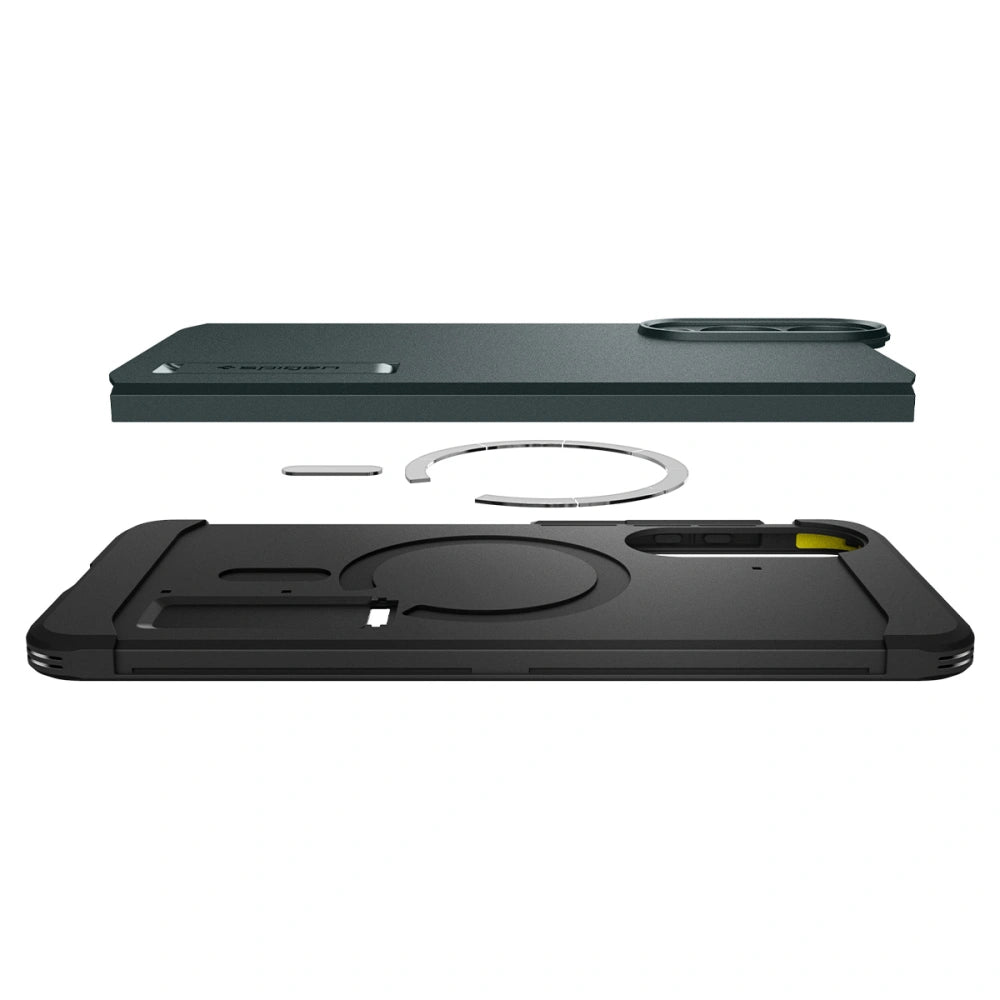 Spigen Samsung Galaxy S25 Edge - Tough Armor Mag - Σκληρή Θήκη με MagSafe - Abyss Green