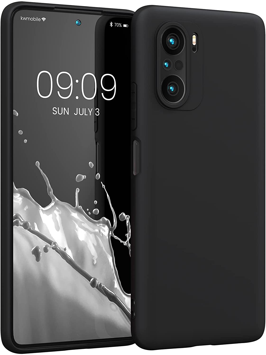 KW Xiaomi Poco F3 / Mi 11i Θήκη Σιλικόνης TPU - Black - 57026.01
