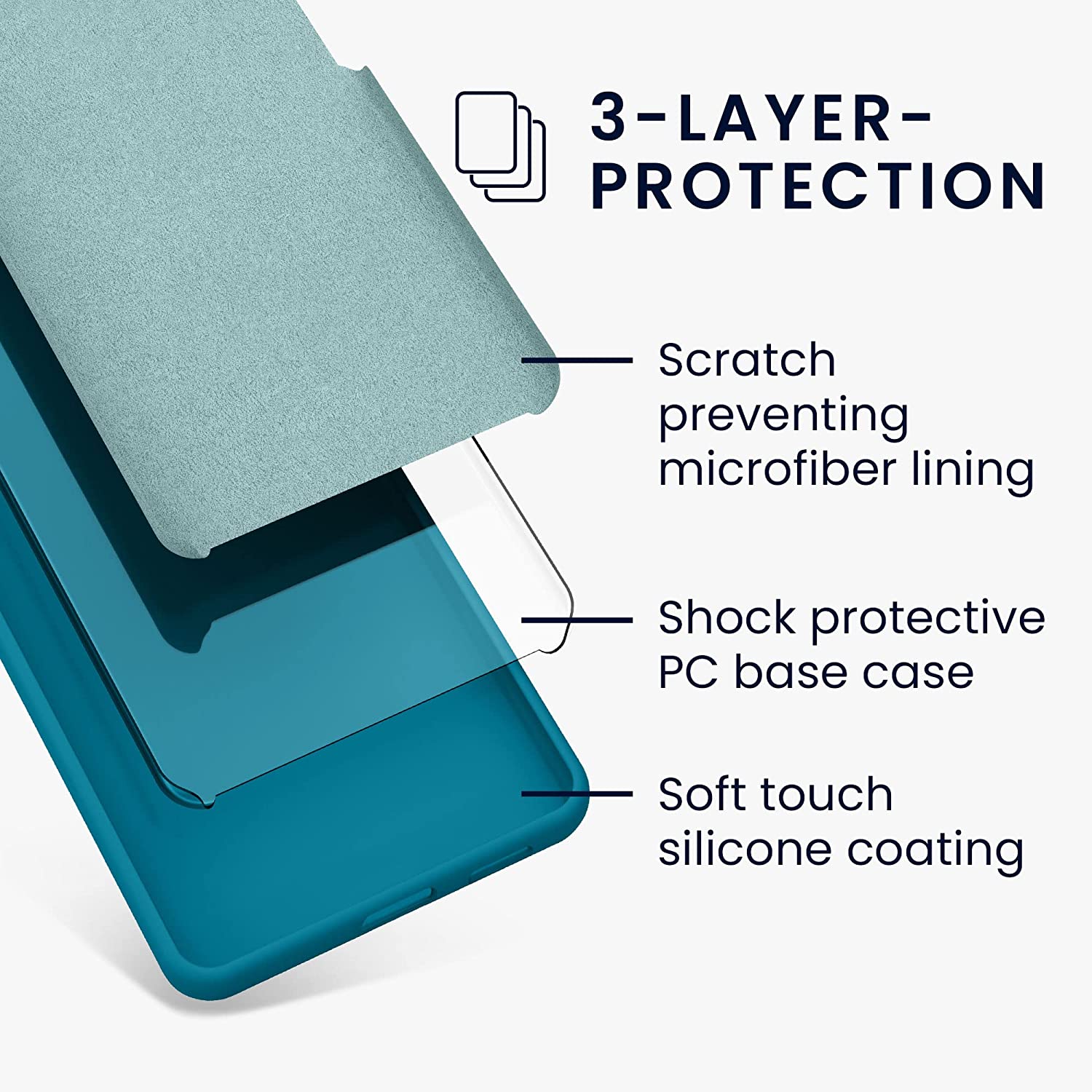 KW Xiaomi Redmi Note 12 Pro Θήκη Σιλικόνης Rubberized TPU - Caribbean Blue - 60690.224