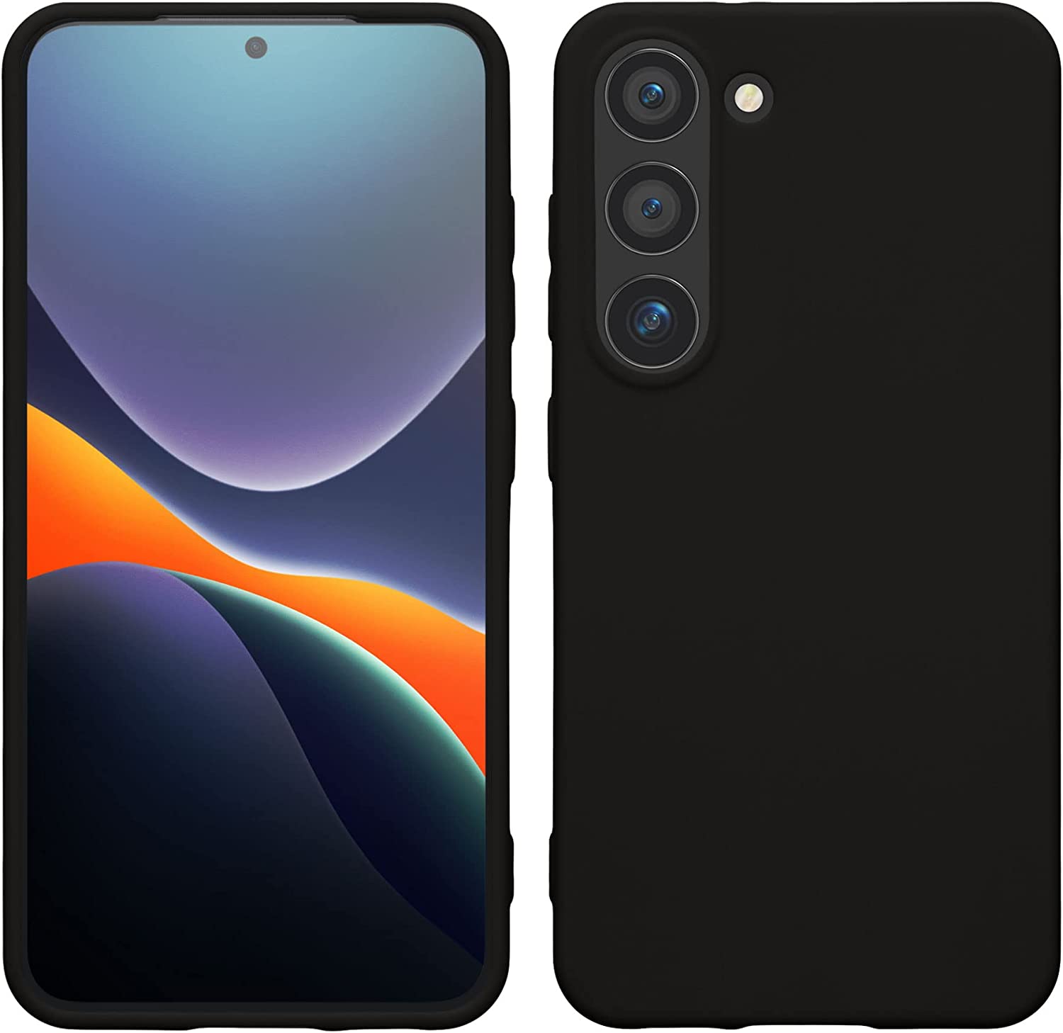 KW Samsung Galaxy S23 Θήκη Σιλικόνης TPU - Black - 60282.01