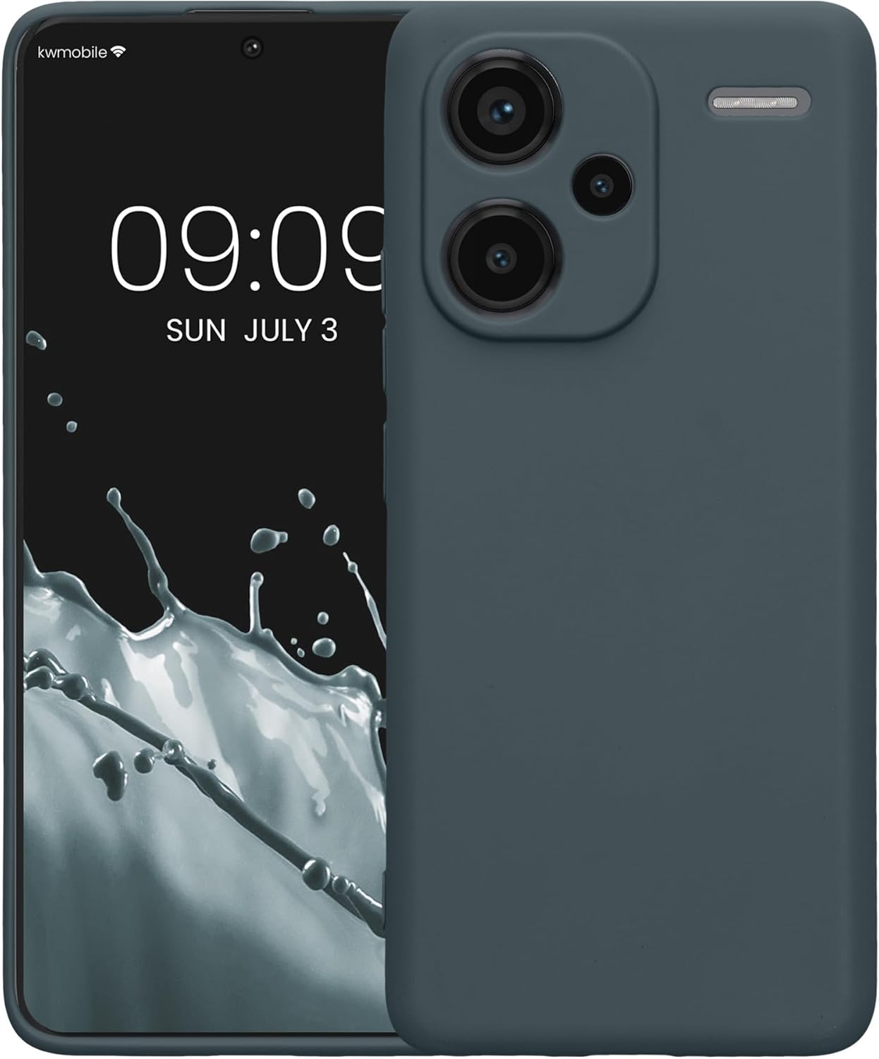 KW Xiaomi Redmi Note 13 Pro+ 5G Θήκη Σιλικόνης TPU - Dark Slate