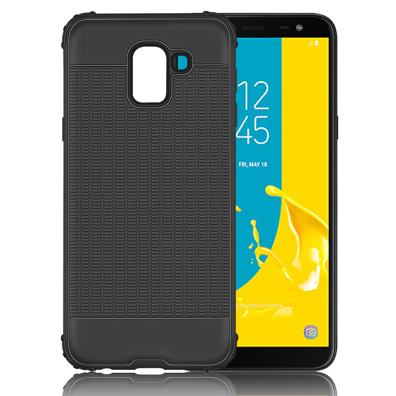 OEM Samsung Galaxy J6 2018 Anti-shock Slim Armor Θήκη Σιλικόνης TPU με Ενισχυμένες Γωνίες - Black