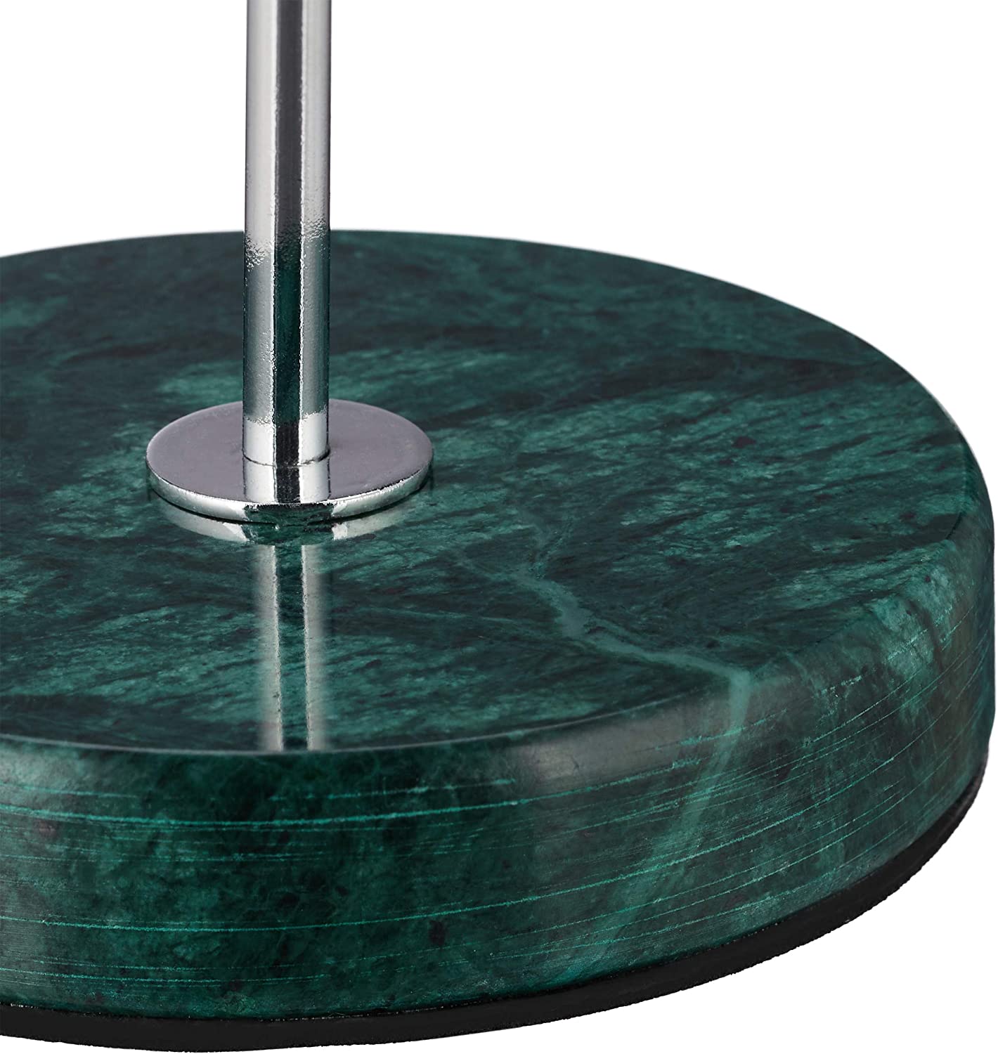 Relaxdays Μεταλλικό Stand Κοσμημάτων με Μαρμάρινη Βάση - Green / Silver - 4052025330170