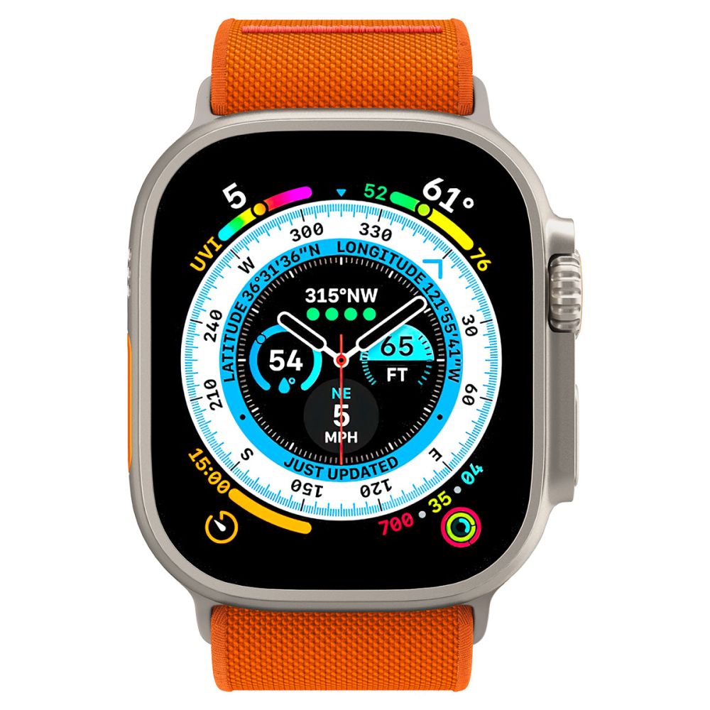 Spigen Λουράκι Apple Watch 8/9/10/11 - SE (1/2/3) - Ultra (1/2/3) – 44/45/46/49mm Fit Lite Ultra - Orange