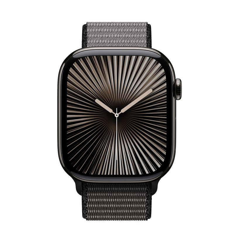 Crong Λουράκι Apple Watch 4/5/6/7/8/9/10/11 - SE (1/2/3) - ULTRA (1/2/3) - 44/45/46/49mm από Νάιλον - Nylon - Night Grey