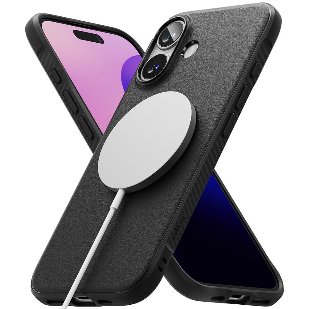 Ringke iPhone 16 Plus Onyx MagSafe Durable TPU Case Θήκη Σιλικόνης με MagSafe - Black