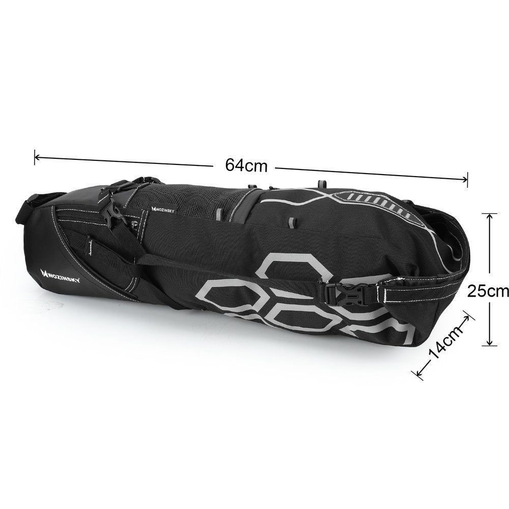 Wozinsky Bike Saddle Bag - Τσάντα Αποθήκευσης για Σέλα Ποδηλάτων 12L - Black - WBB9BK