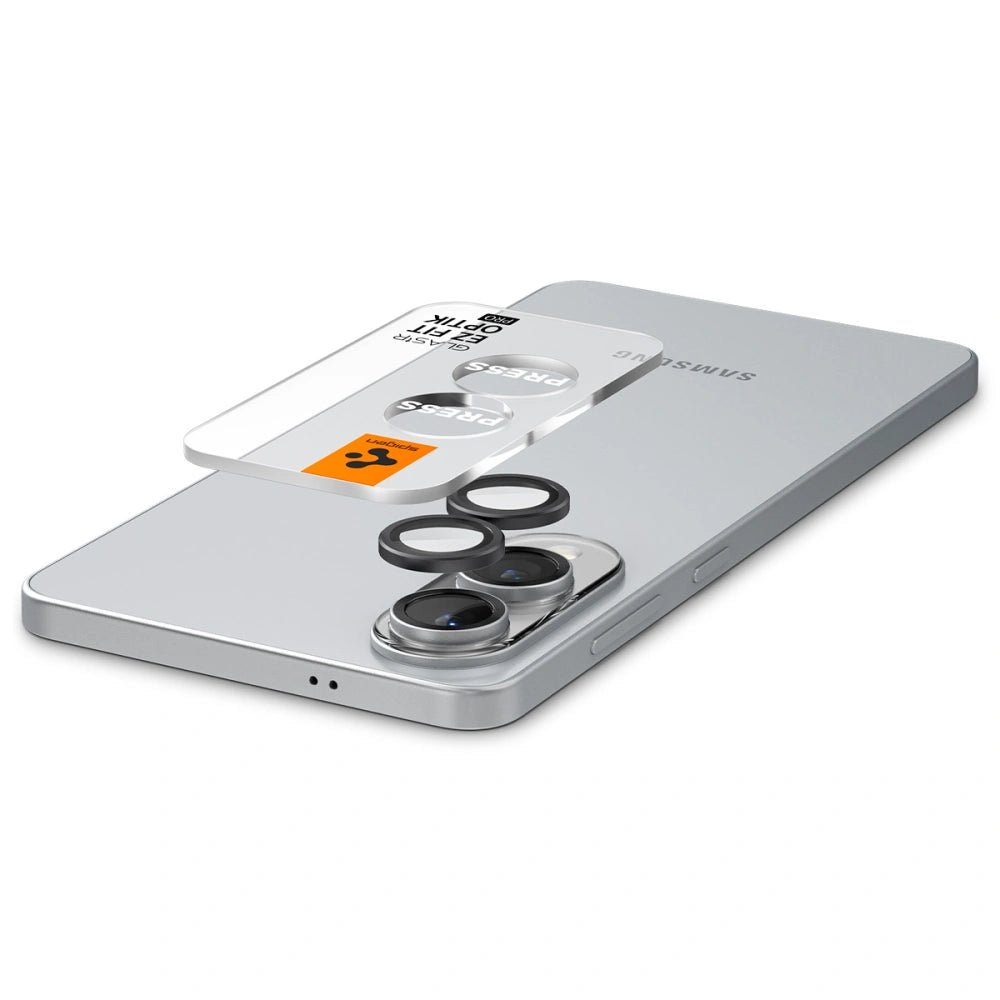 Spigen Samsung Galaxy S25 Edge - Optik Pro Glas.TR EZ Fit Αντιχαρακτικό Γυαλί για την Κάμερα - 2 Τεμάχια - Black