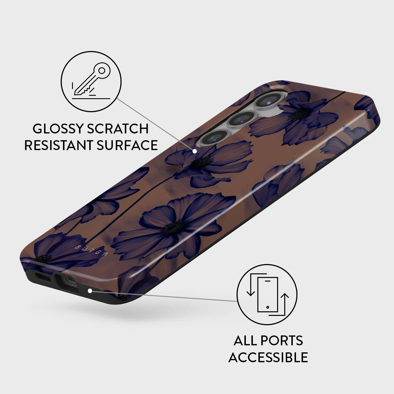 Burga Samsung Galaxy S24 Fashion Tough Σκληρή Θήκη - Velvet Night
