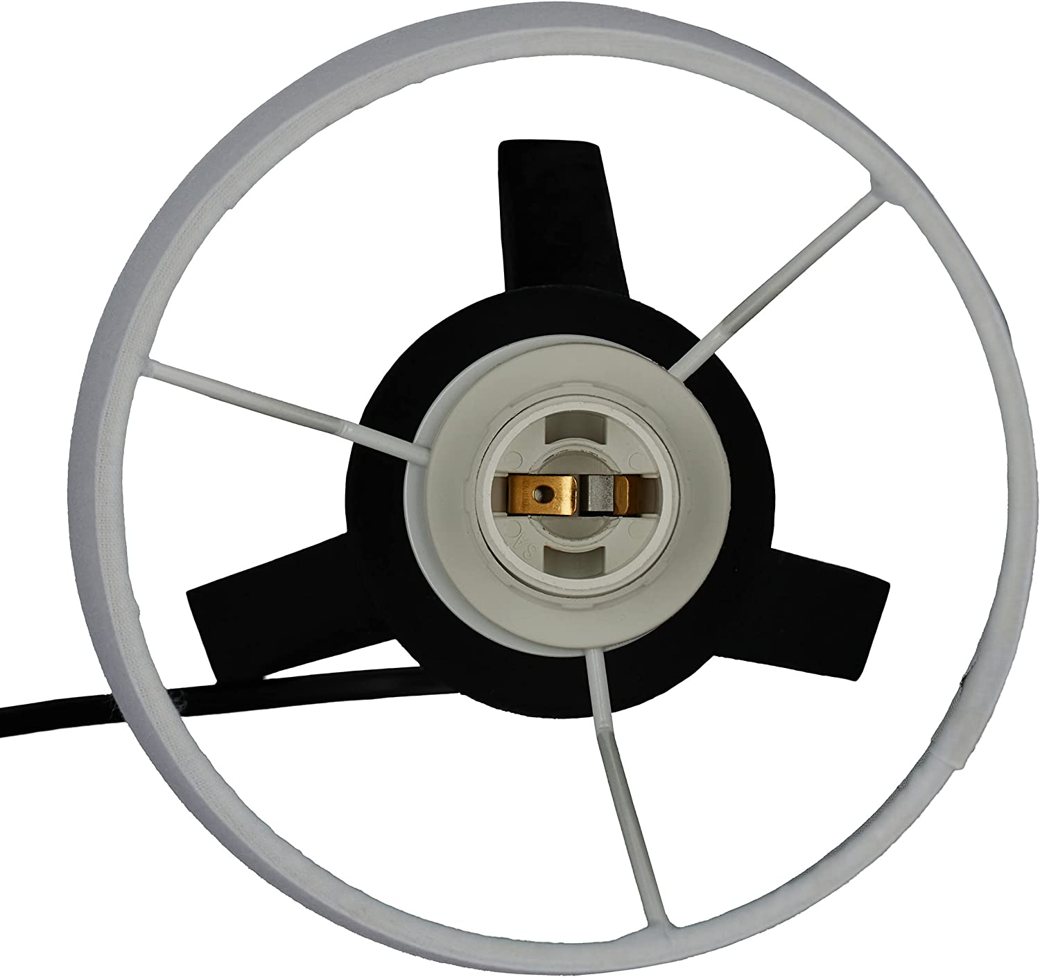 Relaxdays Φωτιστικό Τρίποδο από Φυσικό Ξύλο - Black / Grey - 4052025413507