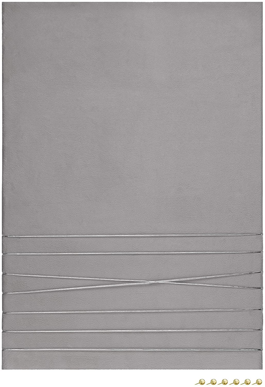 Navaris Πίνακας Ανακοινώσεων από Βελούδο - 70 x 50 cm - Grey - 52630.2.22