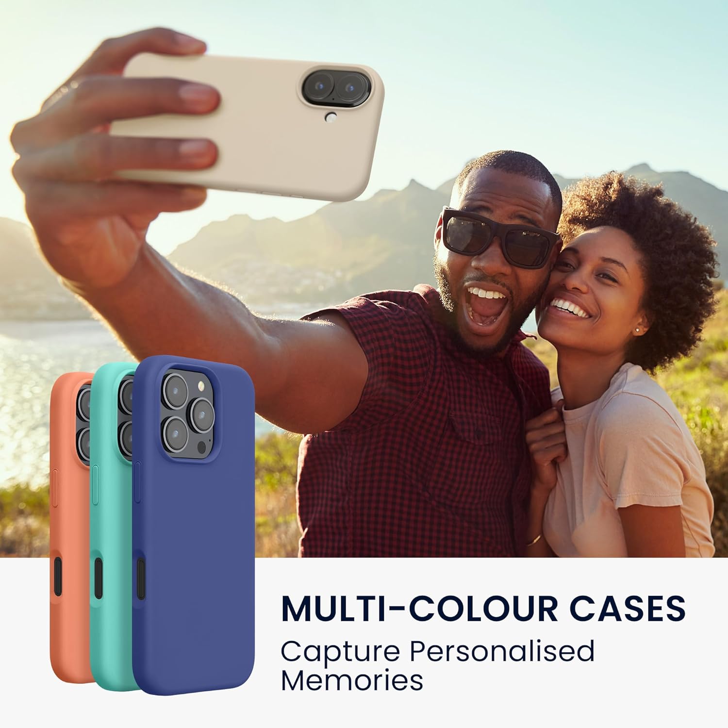 KW iPhone 16 Θήκη Σιλικόνης Rubberized TPU - Cream