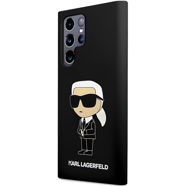 Karl Lagerfeld Samsung Galaxy S24 Ultra Silicone Ikonik Σκληρή Θήκη με Πλαίσιο Σιλικόνης - Black - KLHCS24LSNIKBCK