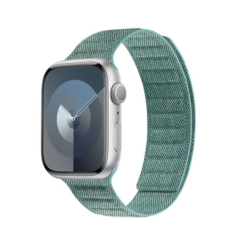 Crong Λουράκι Apple Watch 4/5/6/7/8/9/10/11 - SE (1/2/3) - ULTRA (1/2/3) - 44/45/46/49mm από Νάιλον - Melange - Turquoise Melange