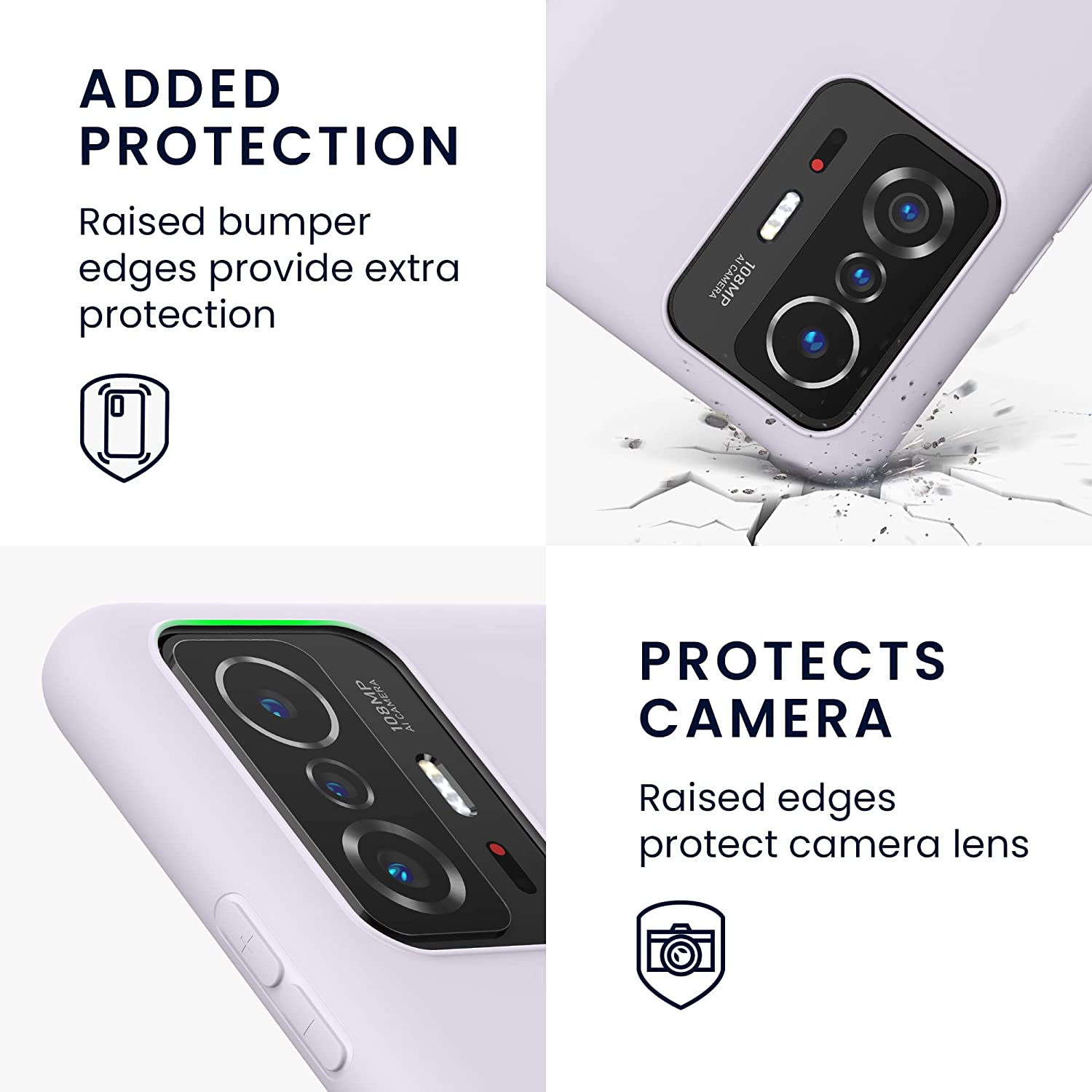 KW Xiaomi 11T / 11T Pro Θήκη Σιλικόνης TPU - Lavender - 56245.108