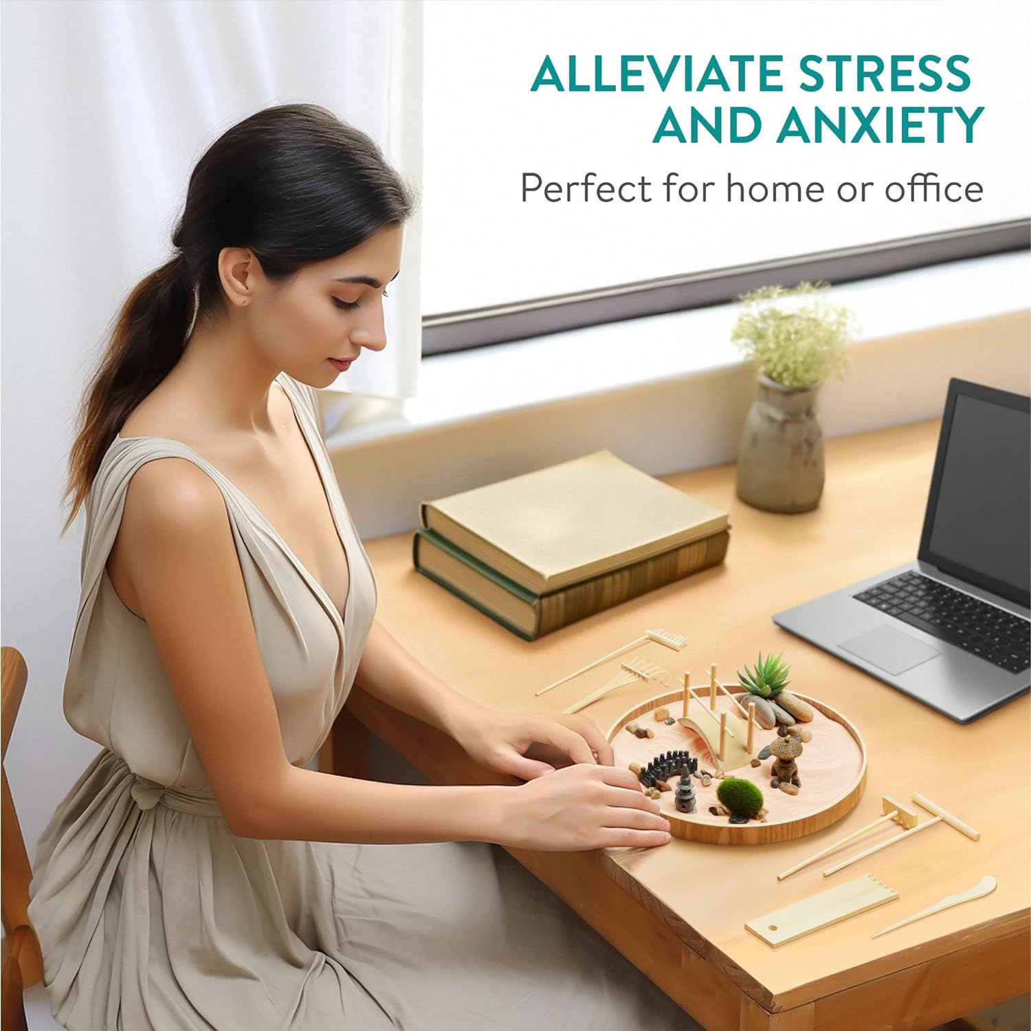 Navaris Διακοσμητικό Κιτ Μίνι Κήπου για Χαλάρωση και Διαλογισμό - Pink Sand - 61129.02