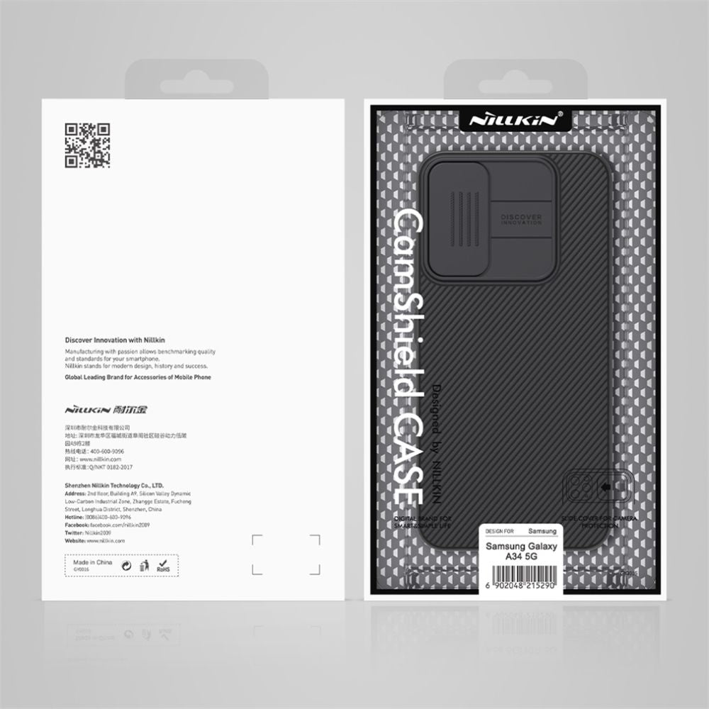 Nillkin Samsung Galaxy A34 5G CamShield Σκληρή Θήκη με Κάλυμμα για την Κάμερα - Black