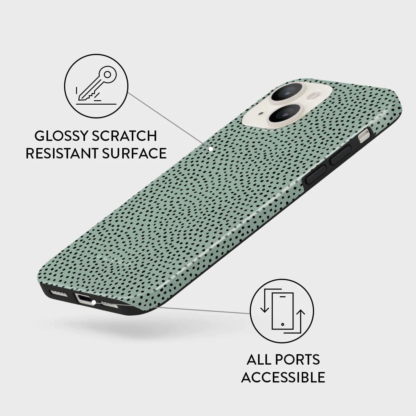 Burga iPhone 14 Plus Fashion Tough Σκληρή Θήκη - Mint Gelato