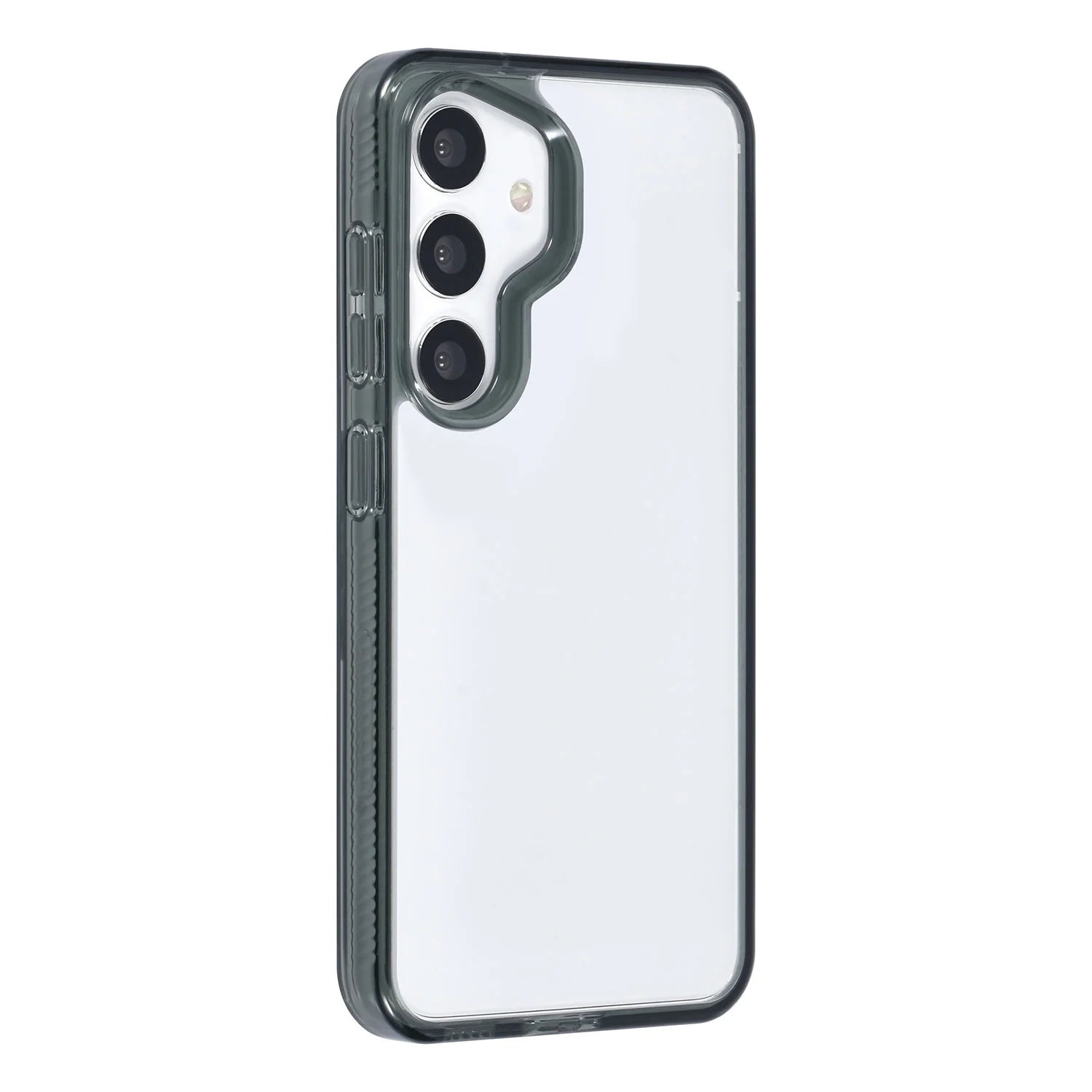 Tuniq Samsung Galaxy S24 - Σκληρή Θήκη με Πλαίσιο Σιλικόνης - Ημιδιάφανο Μαύρο / Διάφανο