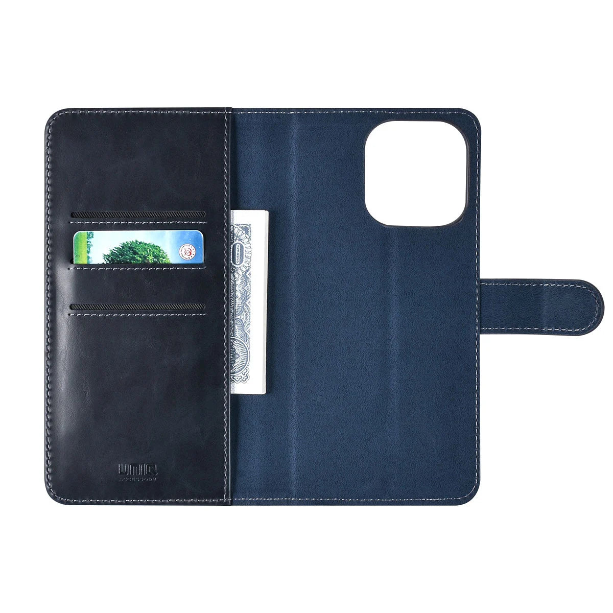 Tuniq iPhone 15 Pro Max - 2 σε 1 - Θήκη Πορτοφόλι από Δερματίνη με Αποσπώμενη Θήκη - Μπλε