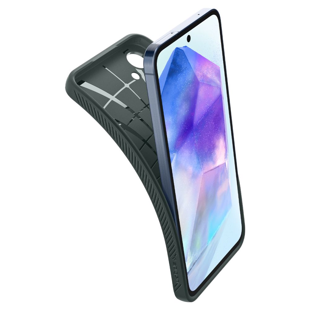 Spigen Samsung Galaxy A55 5G Liquid Air Θήκη Σιλικόνης - Abyss Green
