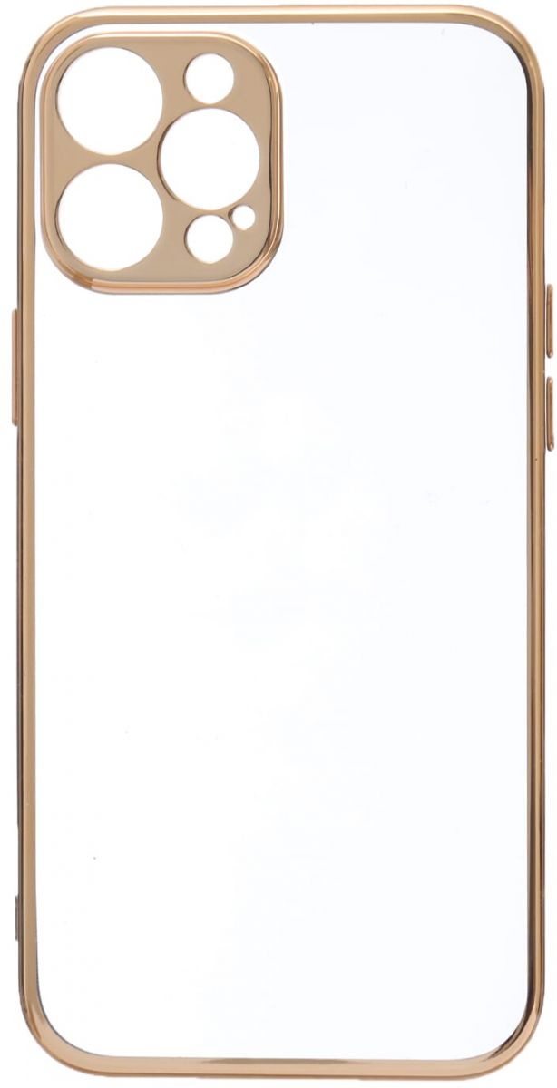 Joyroom iPhone 12 Pro Max Beauty Series TPU Case Λεπτή Θήκη Σιλικόνης - Διάφανη / Gold