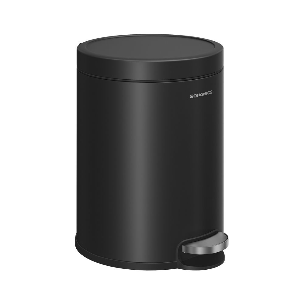 Songmics Κάδος Απορριμμάτων για το Μπάνιο - 6L - Ink Black - LTB016BZ02