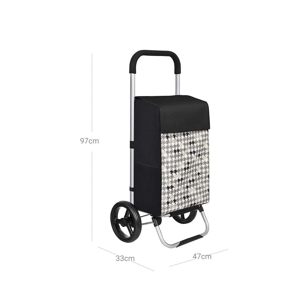 Songmics Καρότσι Αγορών - 40L - Black - KST06BF