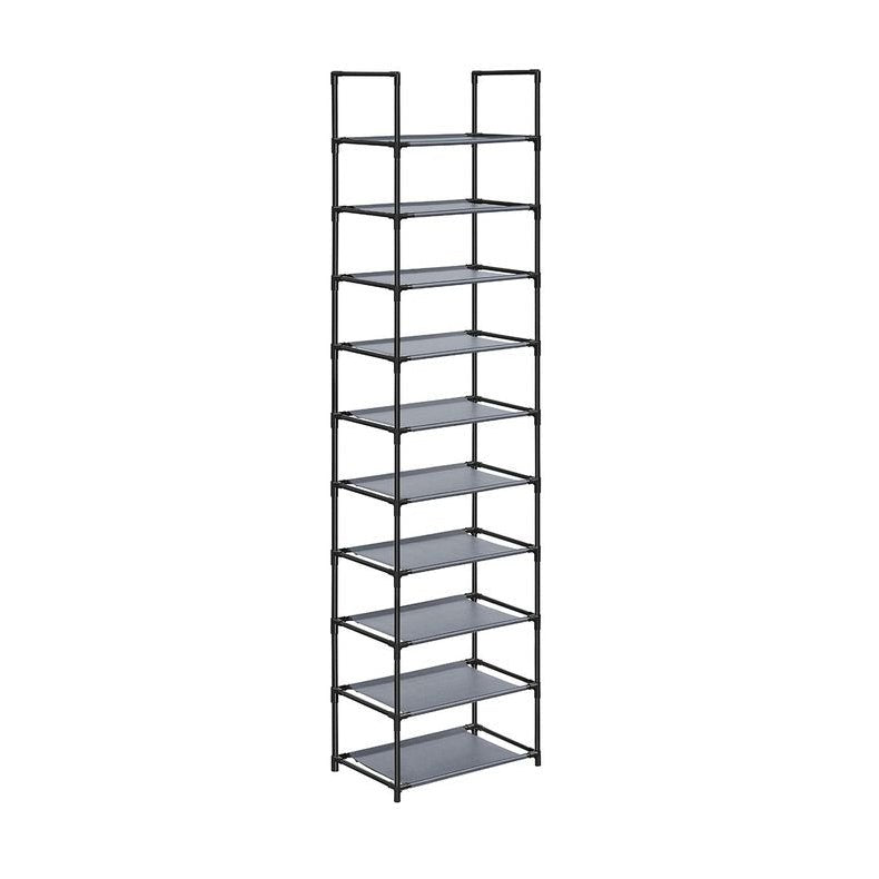 Songmics Μεταλλική Παπουτσοθήκη με 10 Ράφια - Grey - LSH010G01