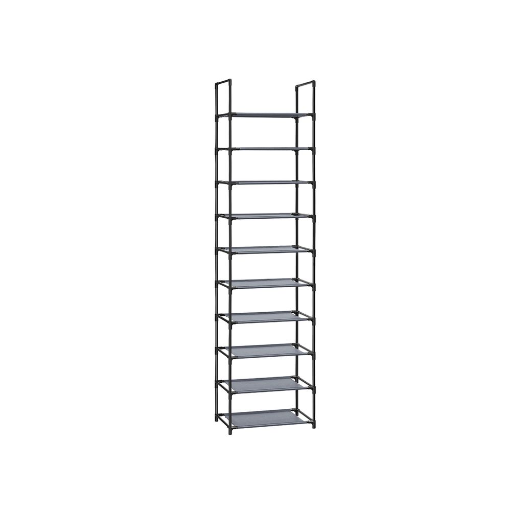 Songmics Μεταλλική Παπουτσοθήκη με 10 Ράφια - Grey - LSH010G01