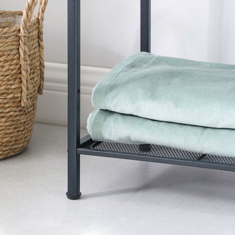 Songmics Μεταλλική Ραφιέρα 5 Επιπέδων - 38 x 30 x 128 cm - Black - BSC35BK
