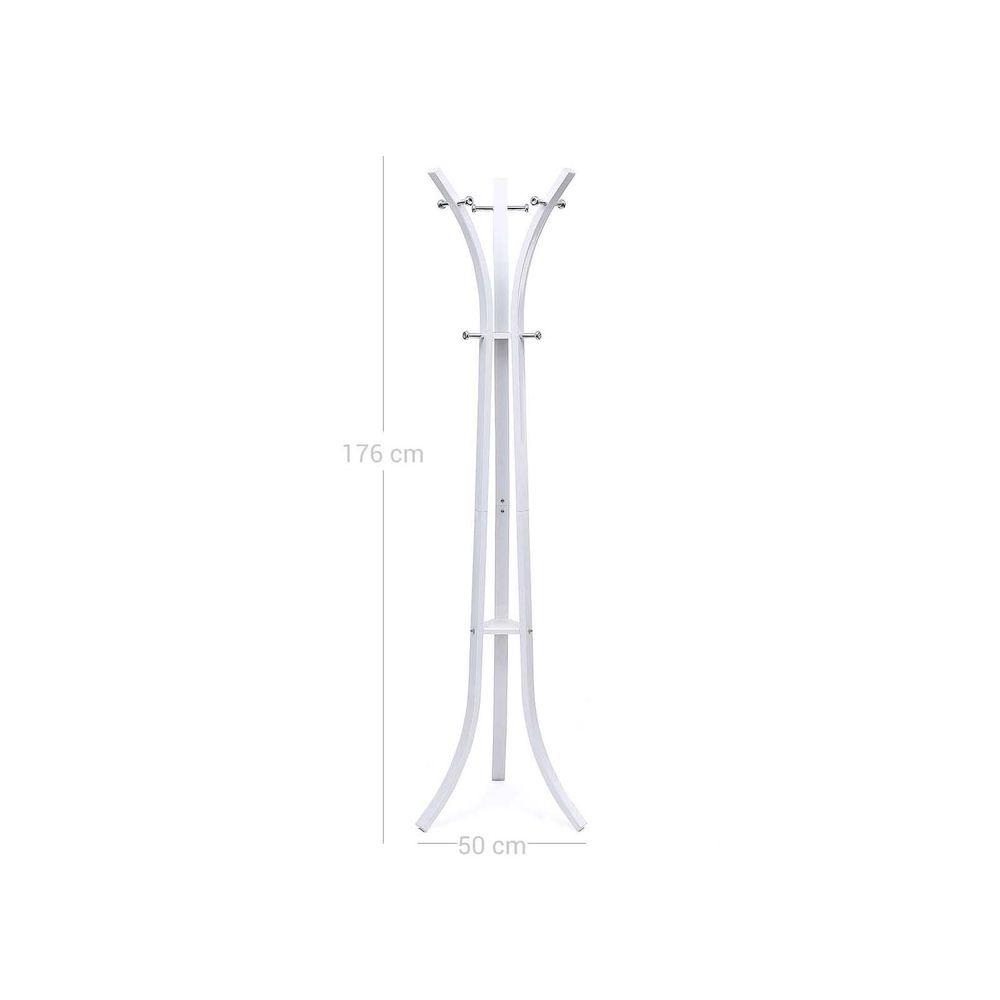 Songmics Μεταλλικός Καλόγερος Ρούχων - 50 x 50 x 176 cm - White - RCR01W