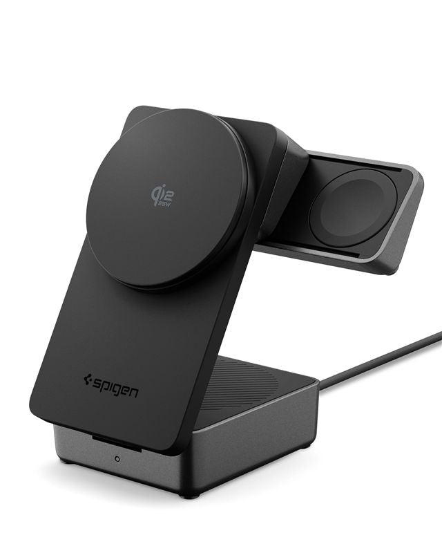 Spigen 3in1 Μαγνητικός Ασύρματος Φορτιστής MagSafe 25W Qi2.2 - ESSENTIAL EF323MQ - Black