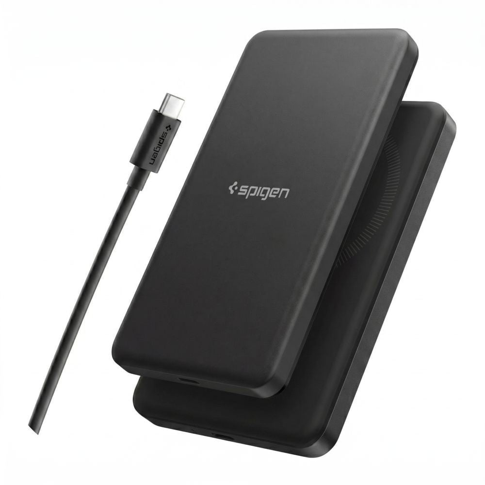 Spigen Ασύρματο MagSafe PowerBank 5000mAh 22.5W QI2 με Θύρα Type - C και Καλώδιο Type - C - Essential EA2205MQ - Black