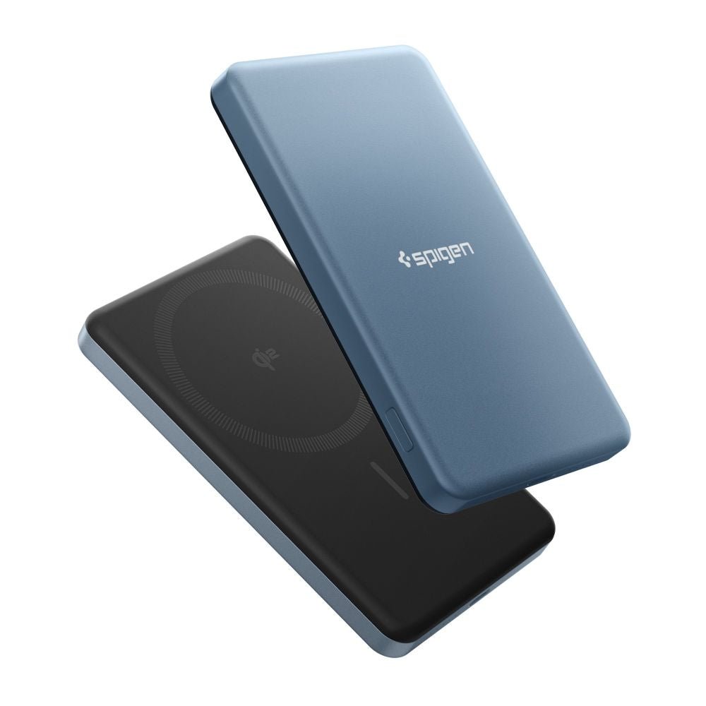 Spigen Ασύρματο MagSafe PowerBank 5000mAh 22.5W QI2 με Θύρα Type - C και Καλώδιο Type - C - Essential EA2205MQ - Teal Blue