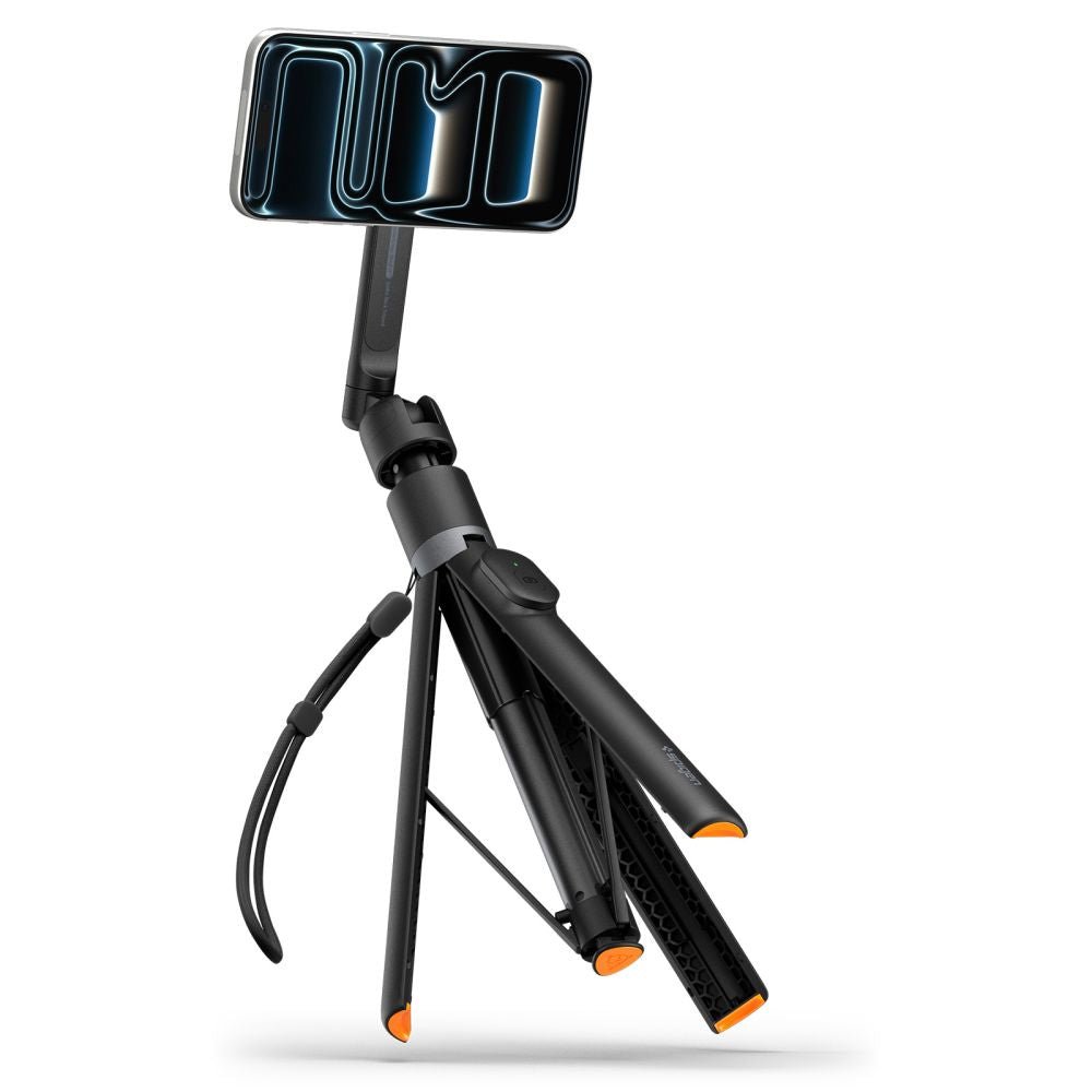Spigen Ασύρματο MagSafe Selfie Stick με Τρίποδο και Bluetooth Τηλεχειριστήριο - S582W - Black