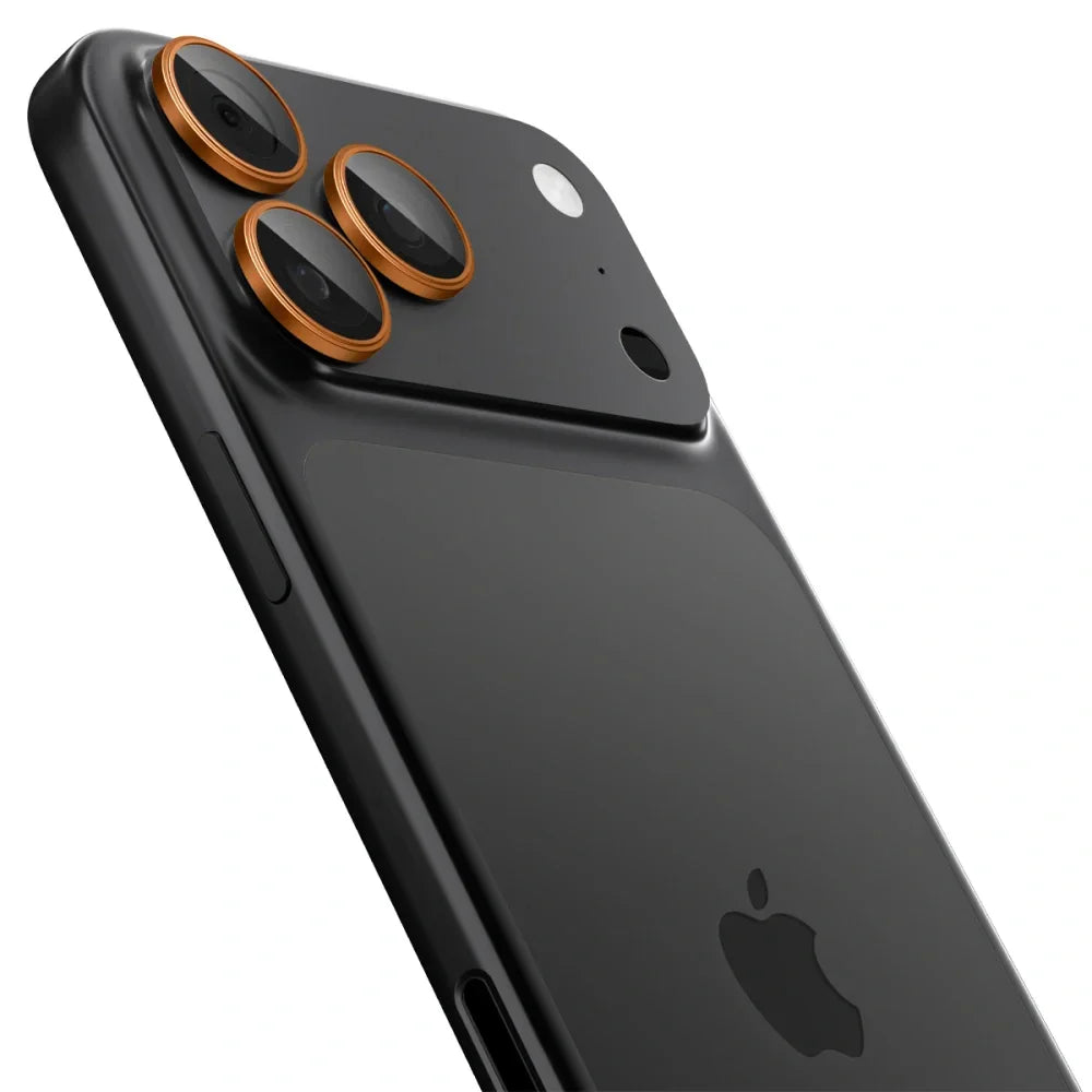 Spigen iPhone 14 Pro / 14 Pro Max / 15 Pro / 15 Pro Max / 16 Pro / 16 Pro Max / 17 Pro / 17 Pro Max - Optik Pro Glas.TR EZ Fit - Αντιχαρακτικό Γυαλί για την Κάμερα - 2 Τεμάχια - Orange - likebrands.gr
